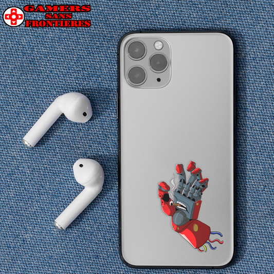 Transparent Outdoor Stickers - Boss' Smoking Hand