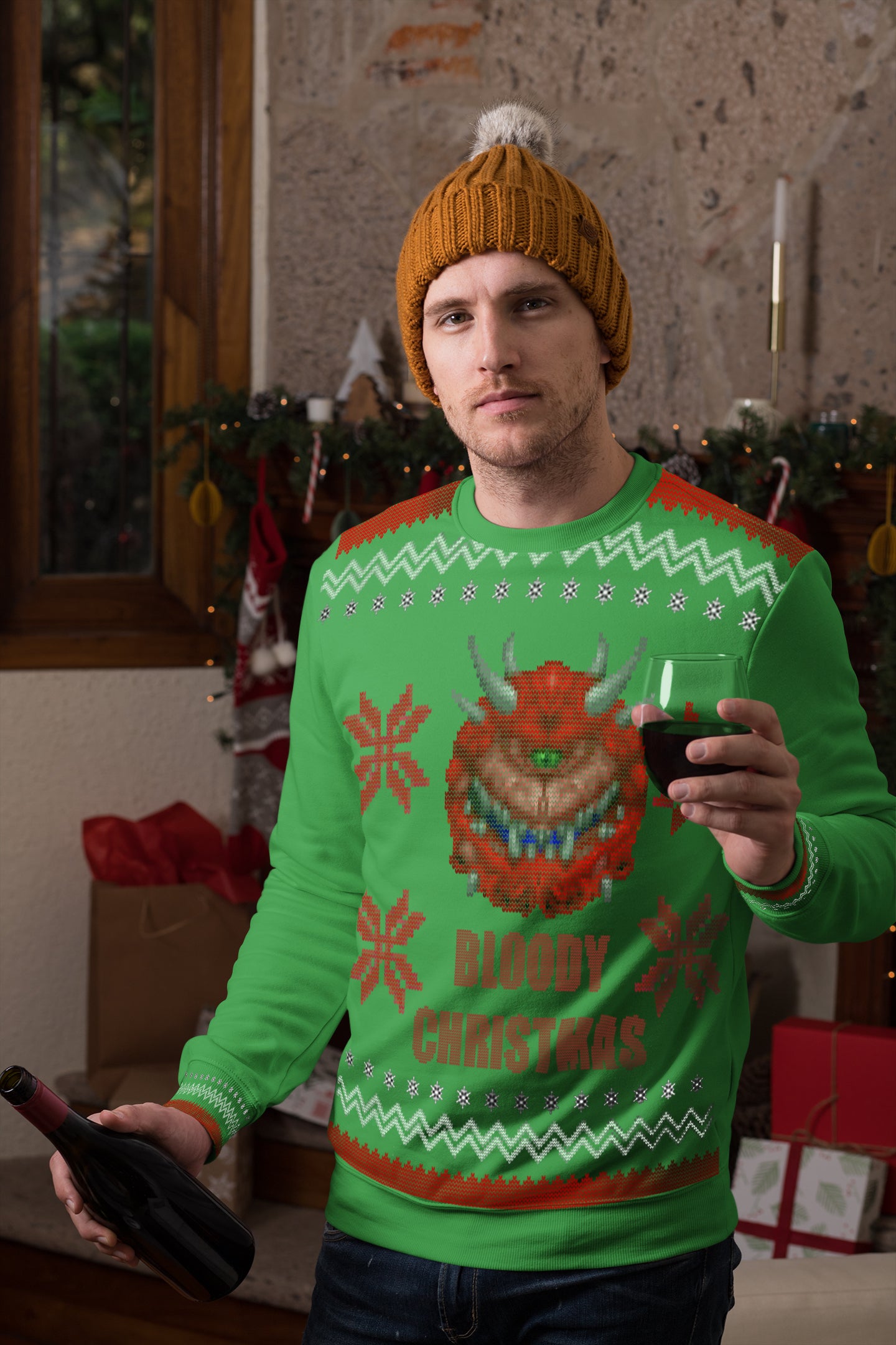 Christmas Sweatshirt - Cacodemon