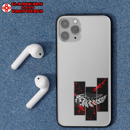 Transparent Outdoor Sticker - Moth Tattoo