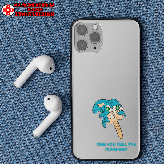 Transparent Outdoor Stickers - Melting Sonic