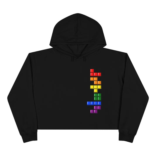 Women's Crop Hoodie - Blocks' Diversity