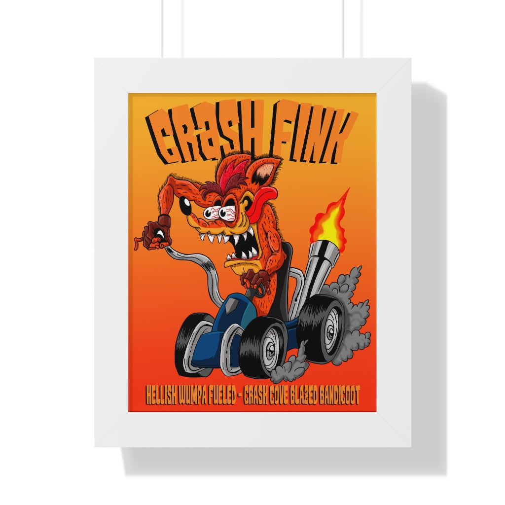 Framed Poster - Crash Fink