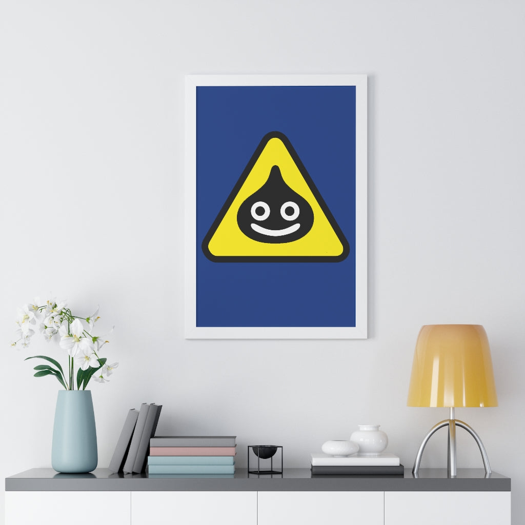 Framed Poster - Caution Slimery