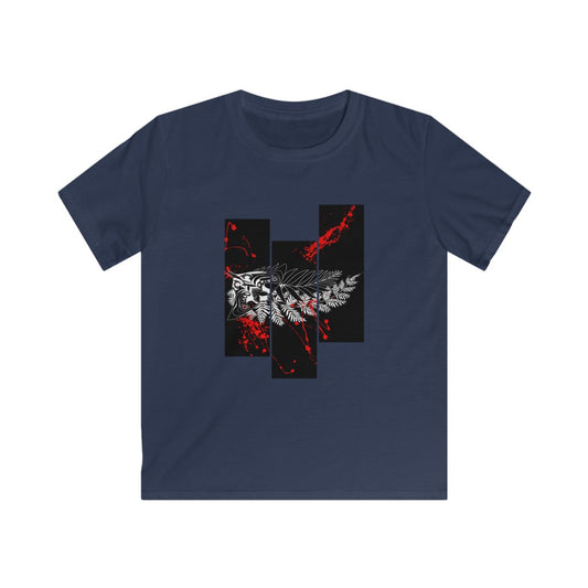 Kids' Tee - Moth Tattoo White
