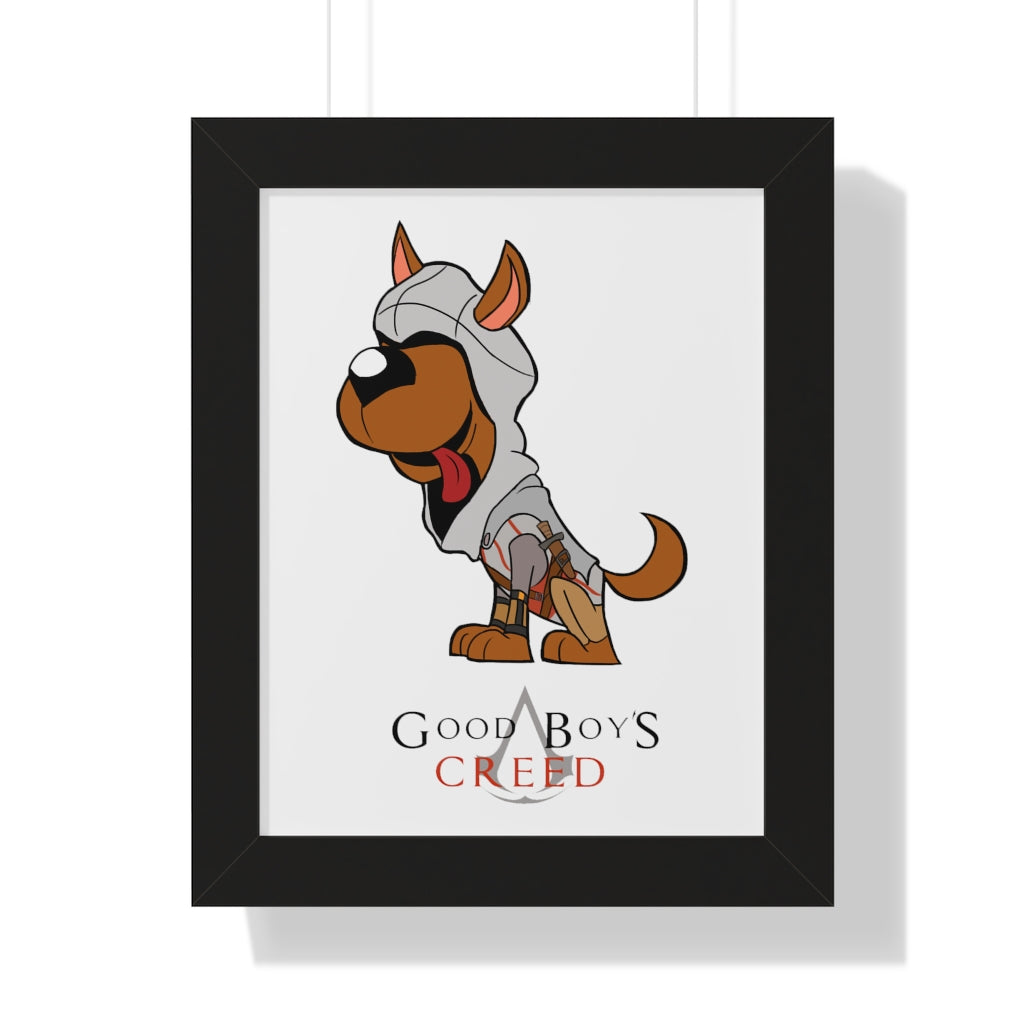 Framed Poster -  Good Boy’s Creed