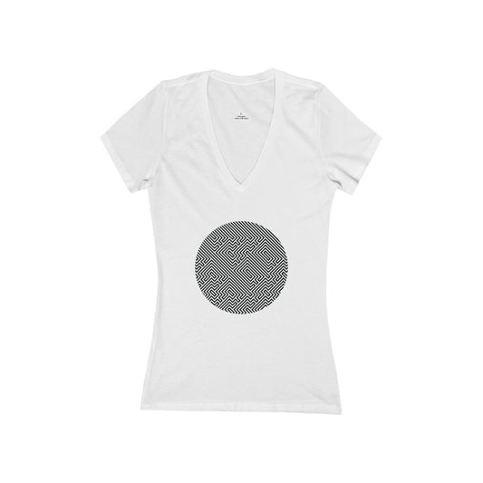 Women's V Tee - Tetris Stealth