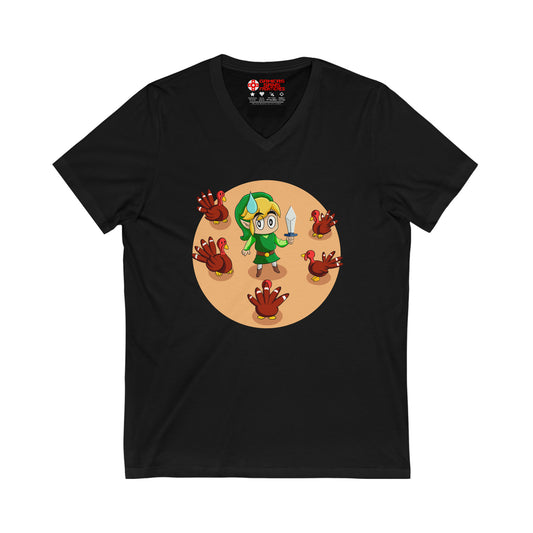 The Legend of Zelda Men's V Tee - The Legend of Gobble