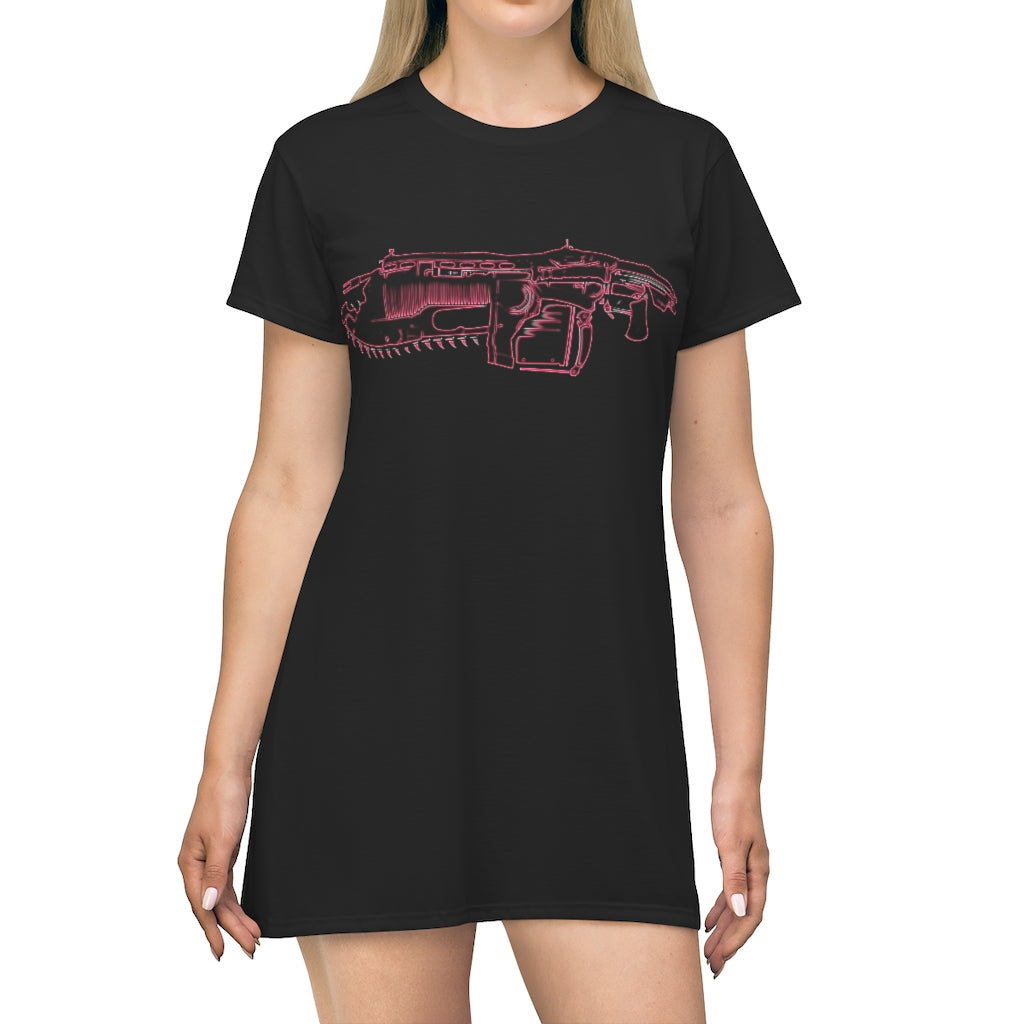 Black Gears of War Tee Dress Gaming Fashion