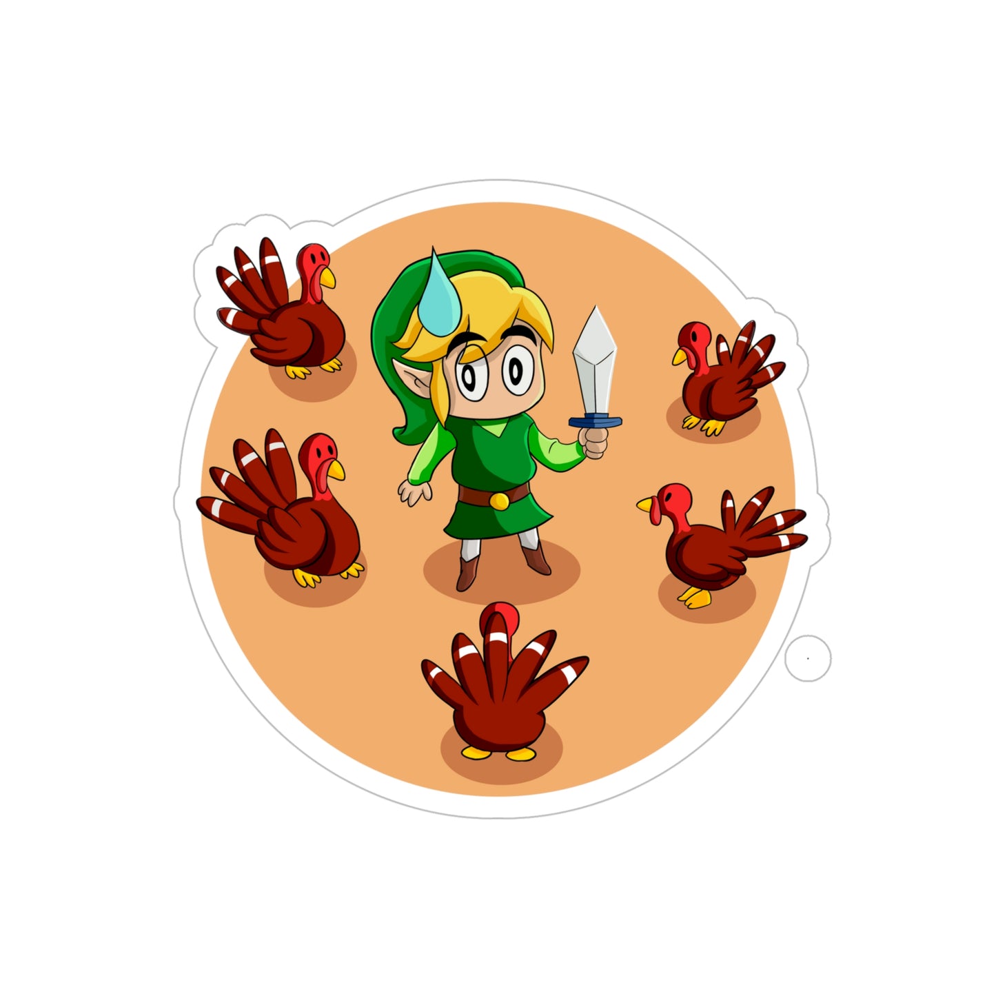 The Legend of Zelda Transparent Outdoor Sticker - The Legend of Gobble