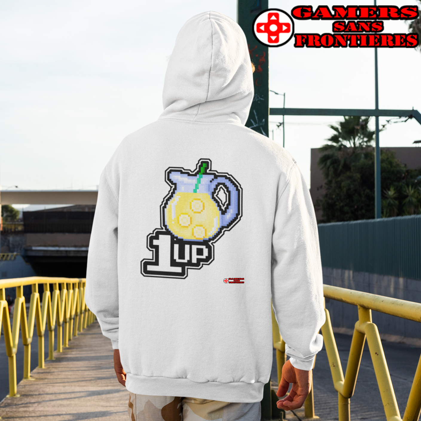 ALS x GSF Unisex Hoodie - +1UP Lemonade