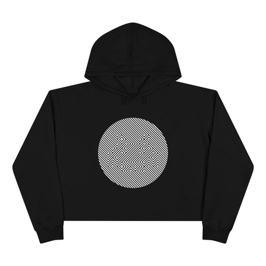 Women's Crop Hoodie - Invader Stealth