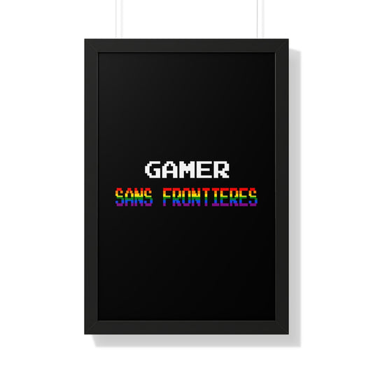 Gamers Sans Frontieres Framed Poster - LGTB+GSF