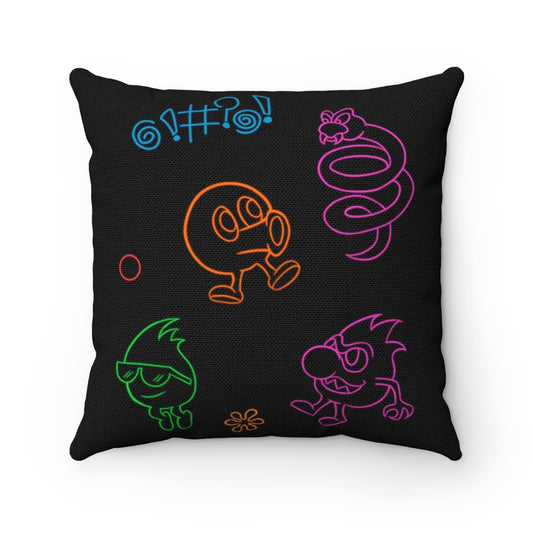 Pillow - Neon Q-Bert