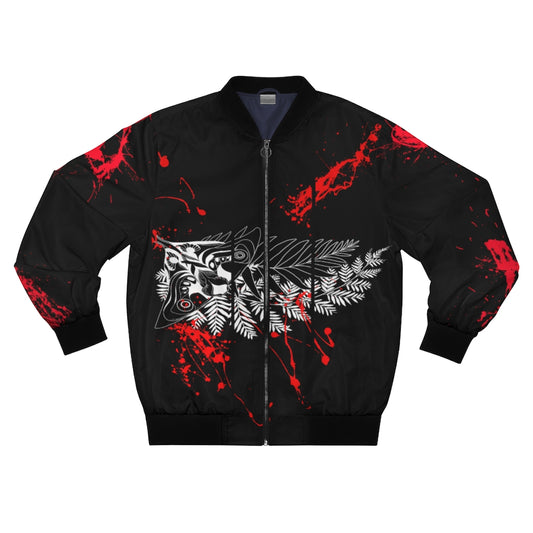 Bomber Jacket - Moth Tattoo White