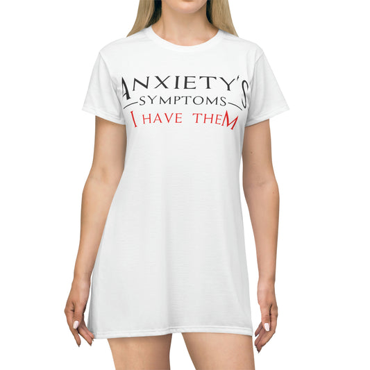 Women's Tee Dress - Anxiety's Symptons