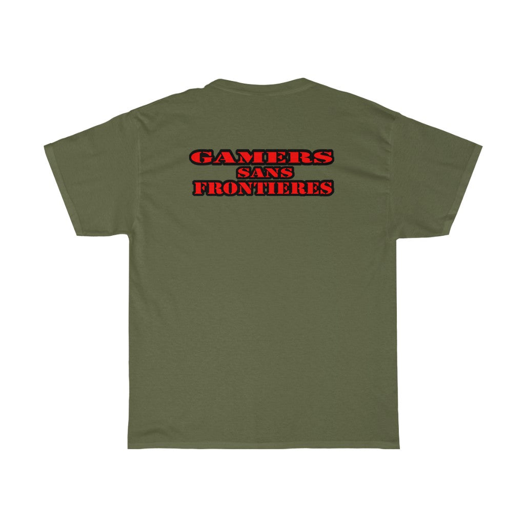 Military Green Gamers Sans Frontieres T Shirt Gaming Fashion