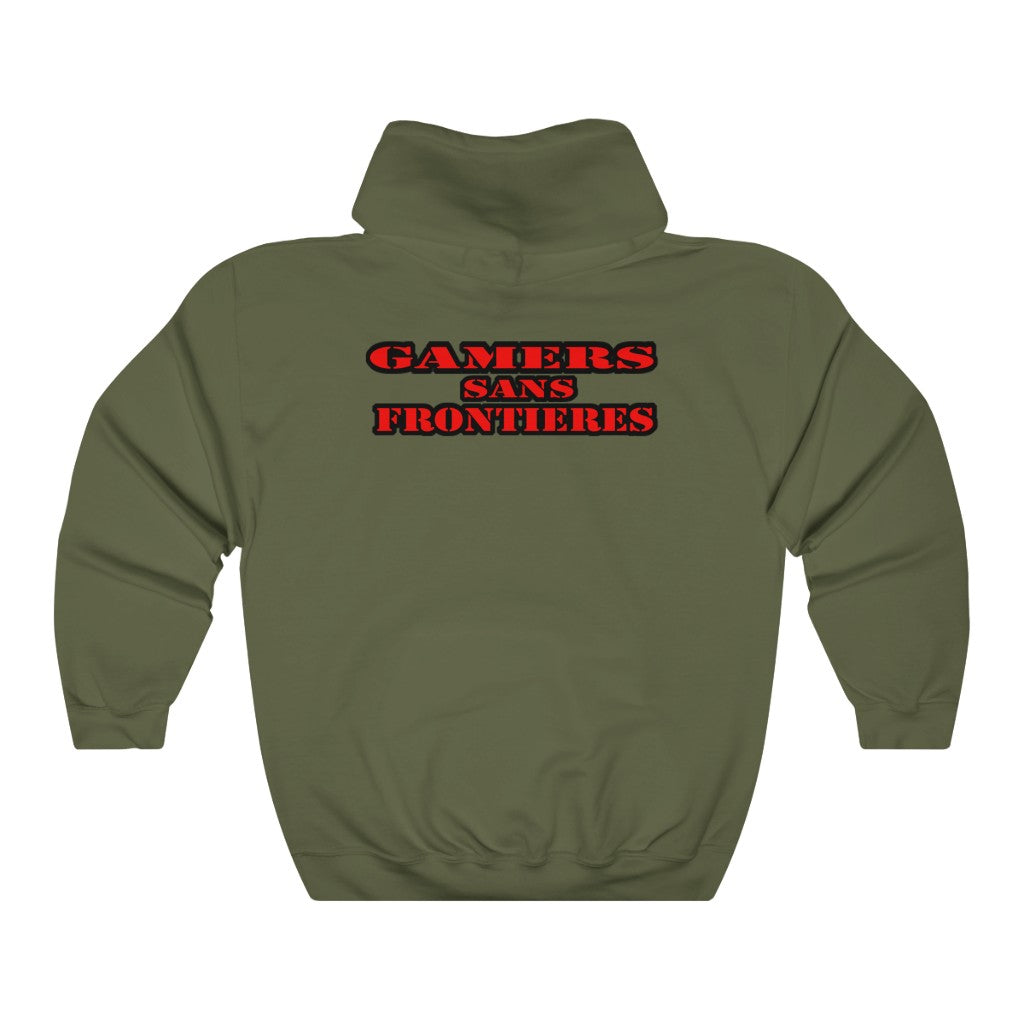 Military Green Gamers Sans Frontieres Hoodie Gaming Fashion