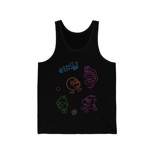 Men's Tank - Neon Q-Bert