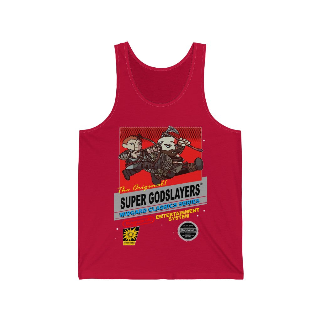 Red God of War Tank T Shirt Gaming Fashion