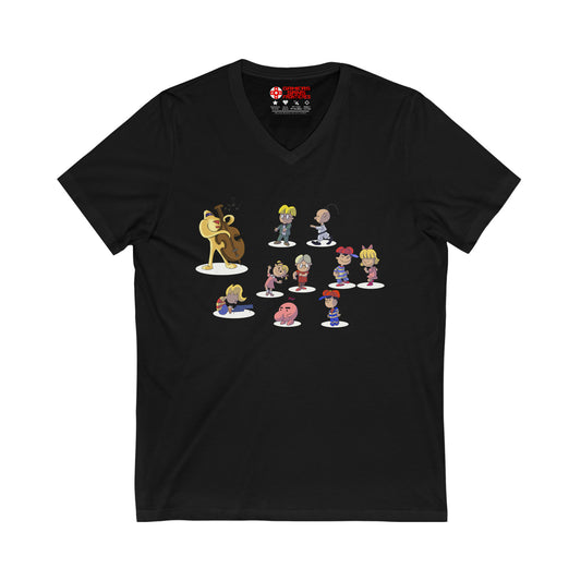 EarthBound Men's V Tee - EarthBrown Dance