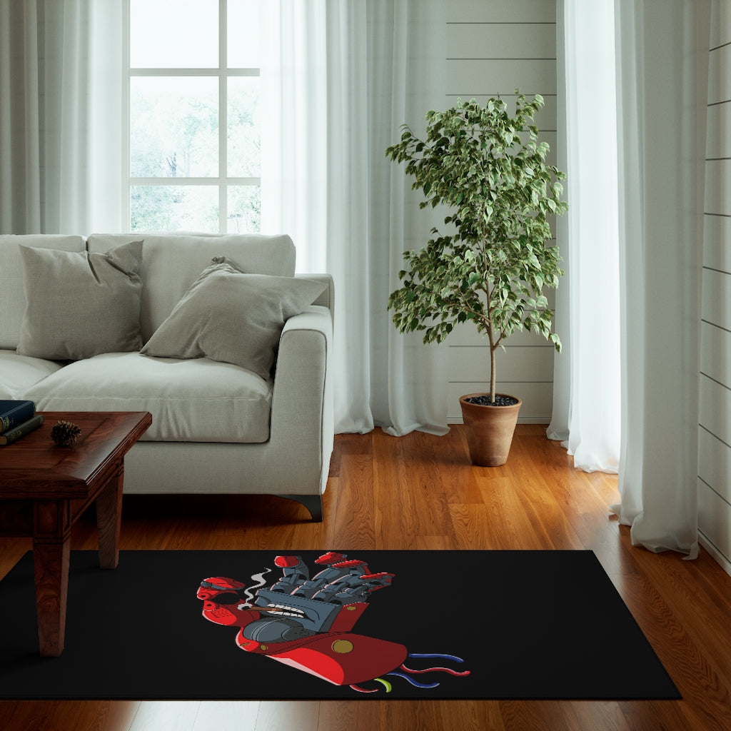 Black Metal Gear Rug Gaming Merch