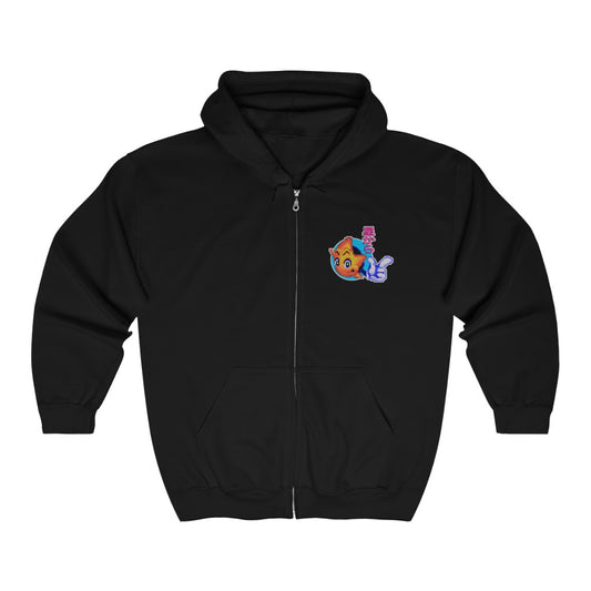 Black Ristar Zip Hoodie Gaming Fashion