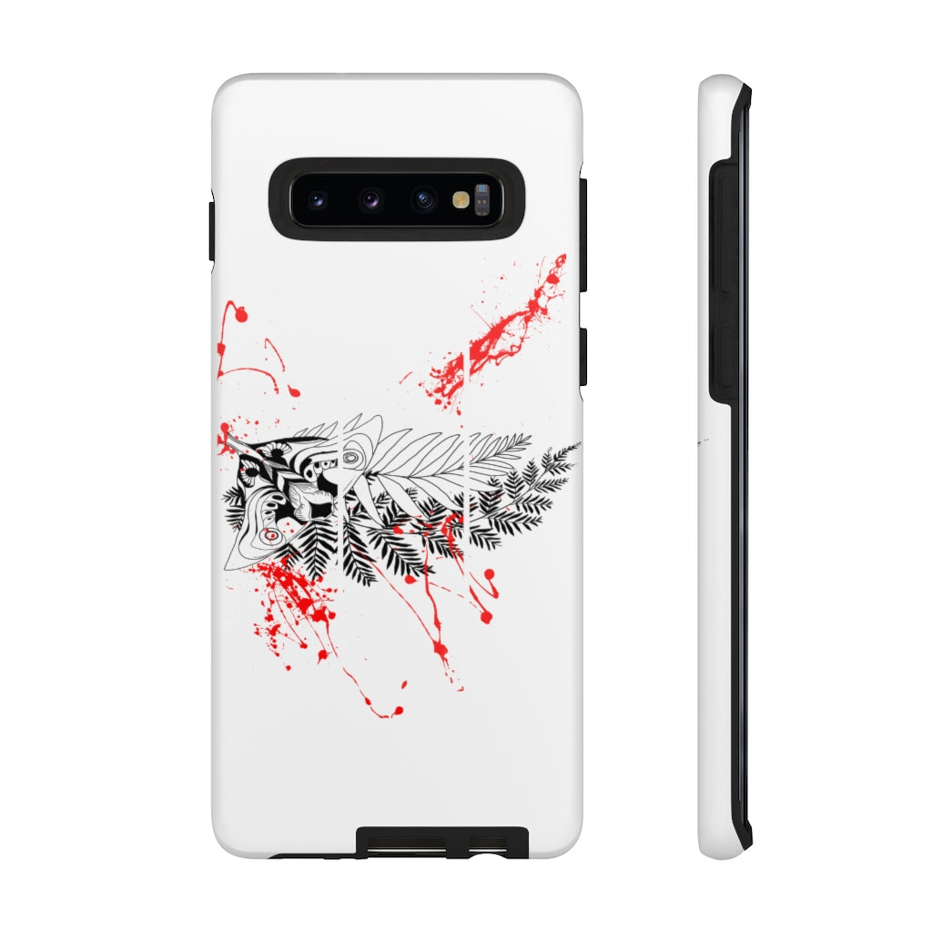 Tough Case - Moth Tattoo White