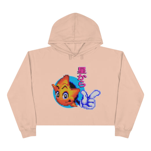 Pink Ristar Crop Hoodie Gaming Fashion