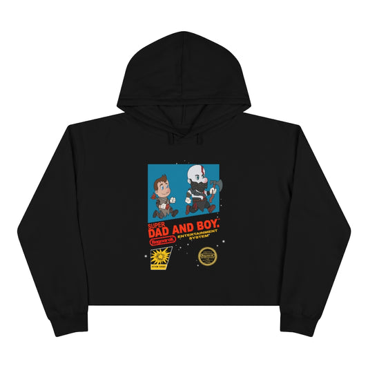 Black God of War Cropped Hoodie Gaming Fashion