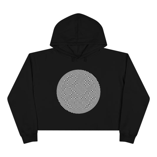 Women's Crop Hoodie - Mushroom Stealth