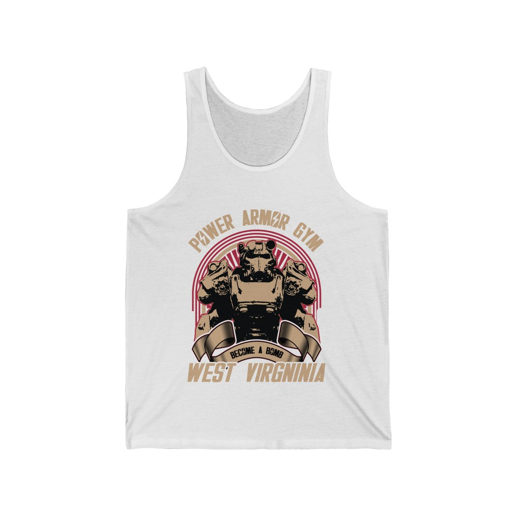 White Fallout Tank T Shirt Gaming Fashion