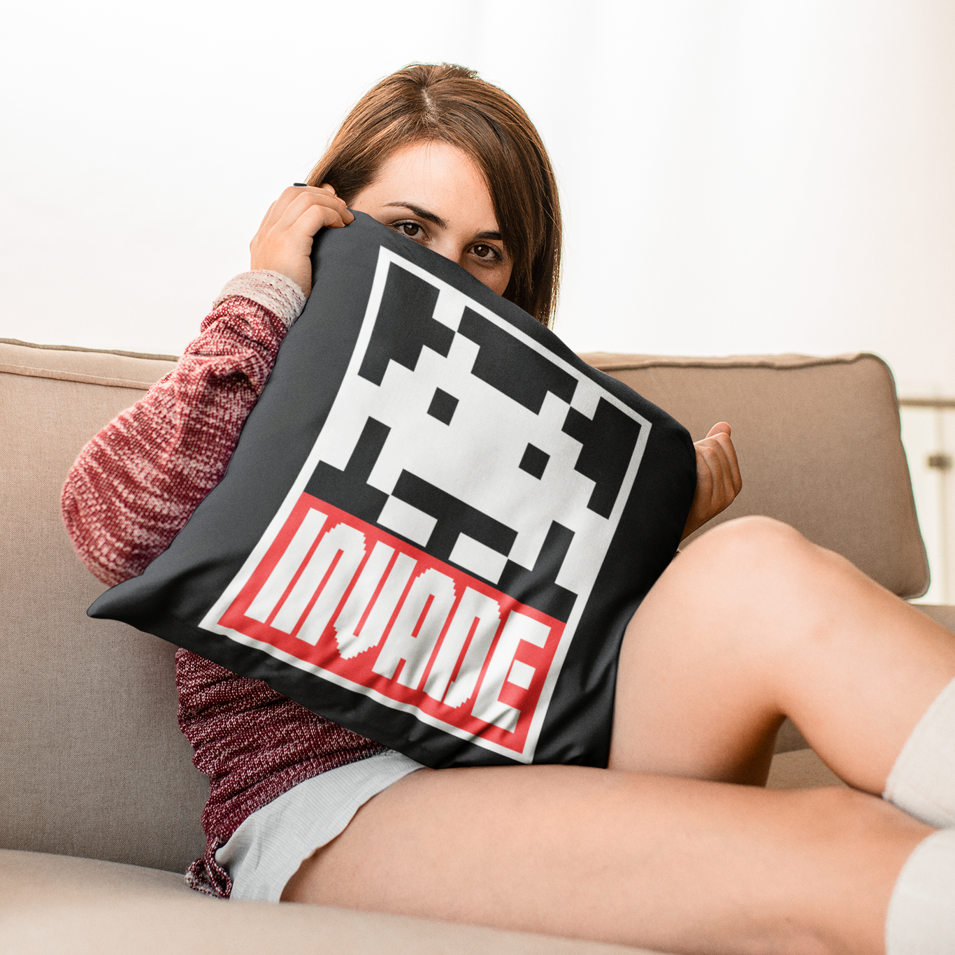 Space Invaders Pillow Gaming Merch